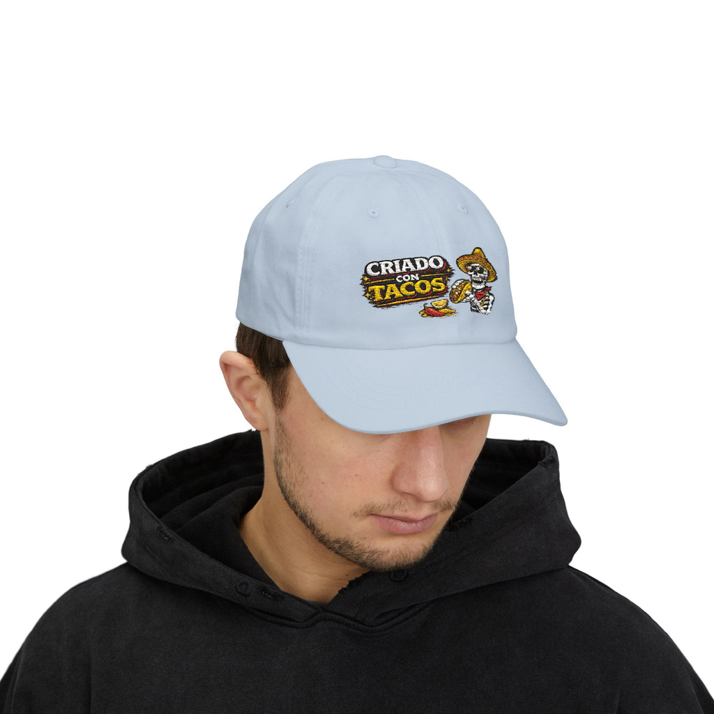 Criado con Tacos – Gorra Bordada | Hasta Los Huesos Co.