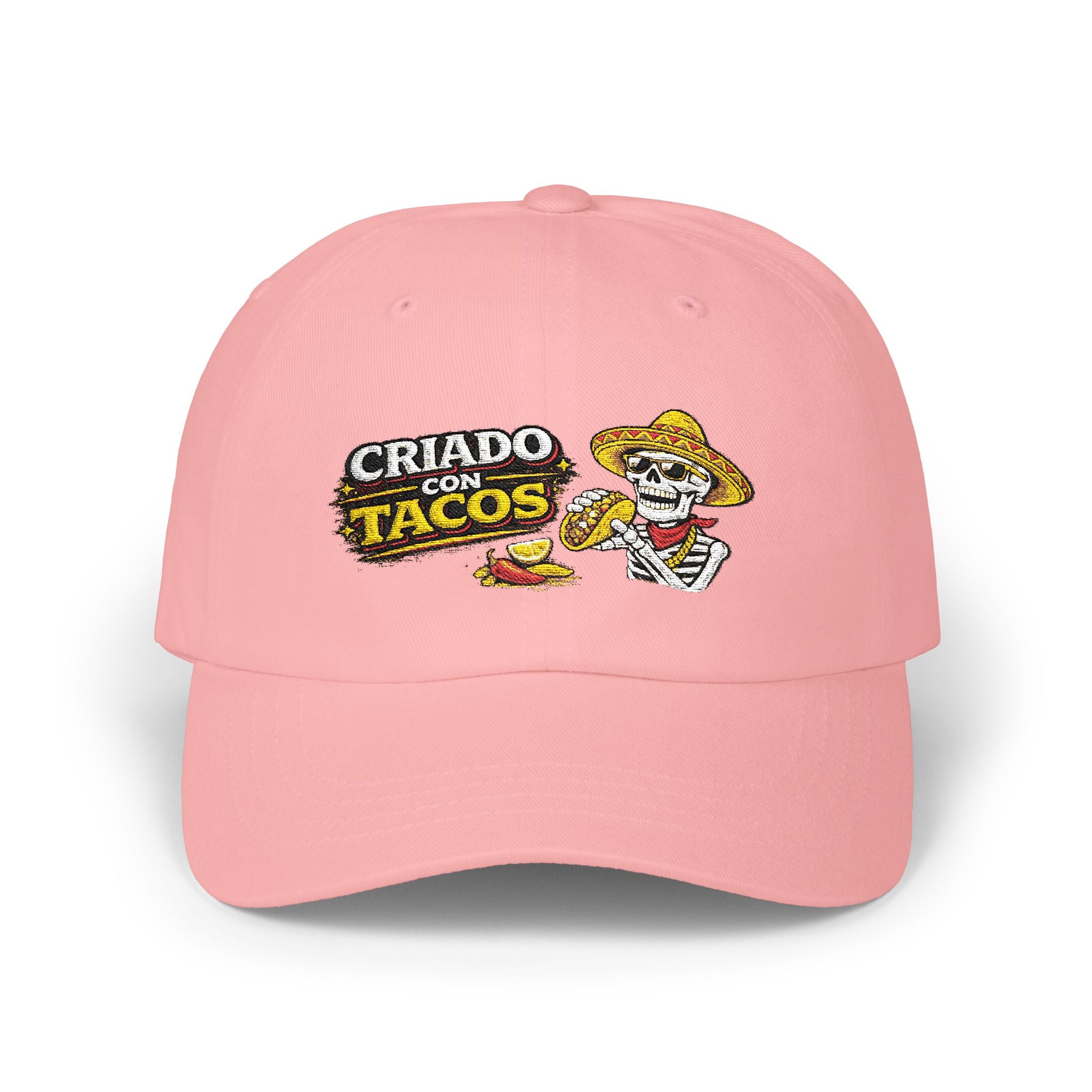 Criado con Tacos – Gorra Bordada | Hasta Los Huesos Co.