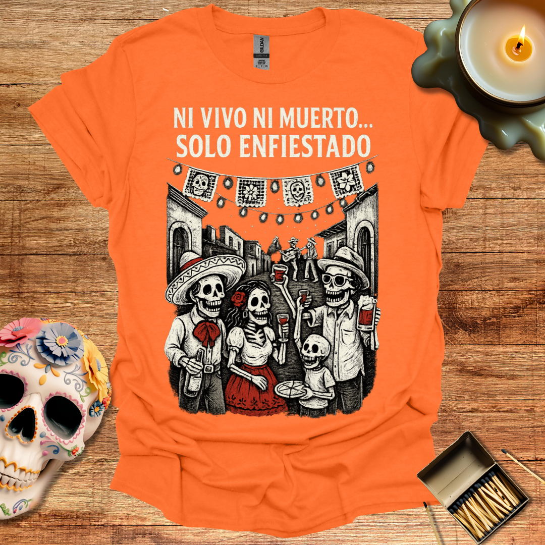 💀✨ Ni Vivo Ni Muerto… Solo Enfiestado – Fiesta eterna al estilo del más allá 🎉