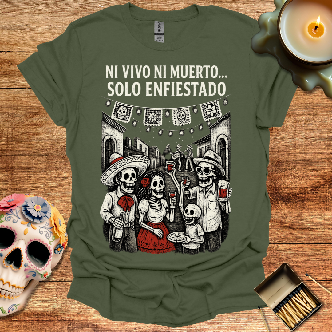 💀✨ Ni Vivo Ni Muerto… Solo Enfiestado – Fiesta eterna al estilo del más allá 🎉