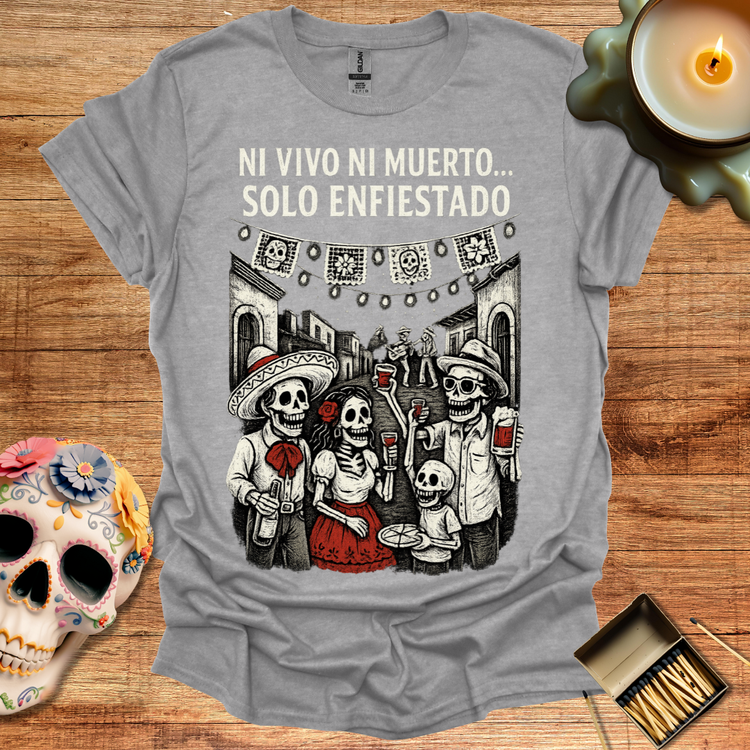 💀✨ Ni Vivo Ni Muerto… Solo Enfiestado – Fiesta eterna al estilo del más allá 🎉