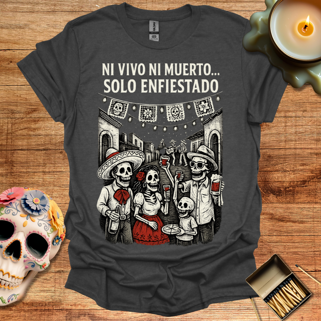 💀✨ Ni Vivo Ni Muerto… Solo Enfiestado – Fiesta eterna al estilo del más allá 🎉