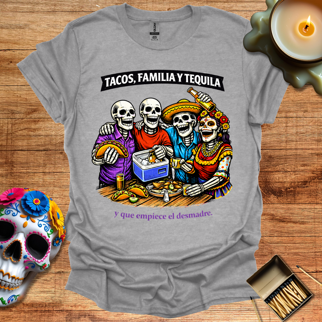 Tacos, Familia y Tequila T-Shirt