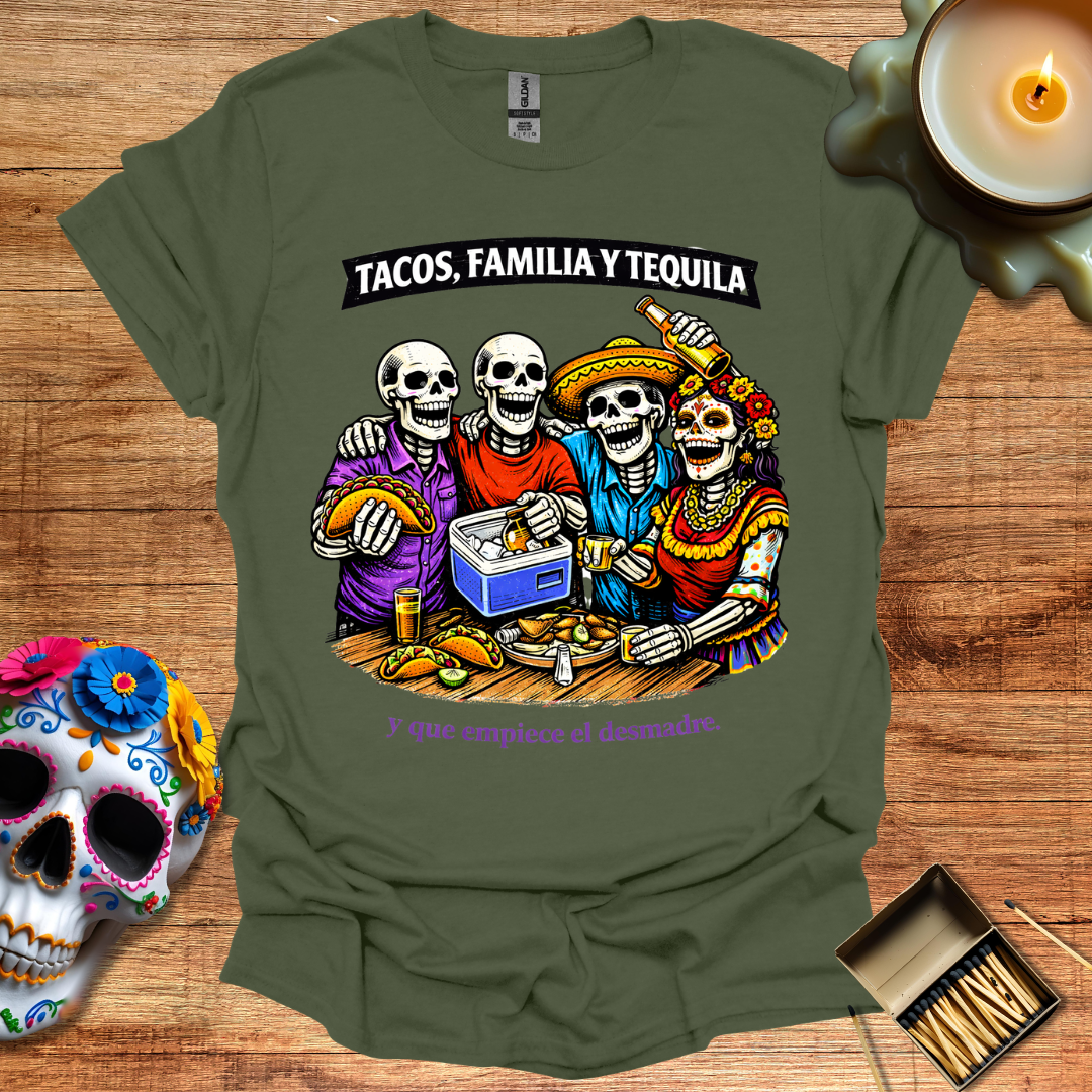 Tacos, Familia y Tequila T-Shirt