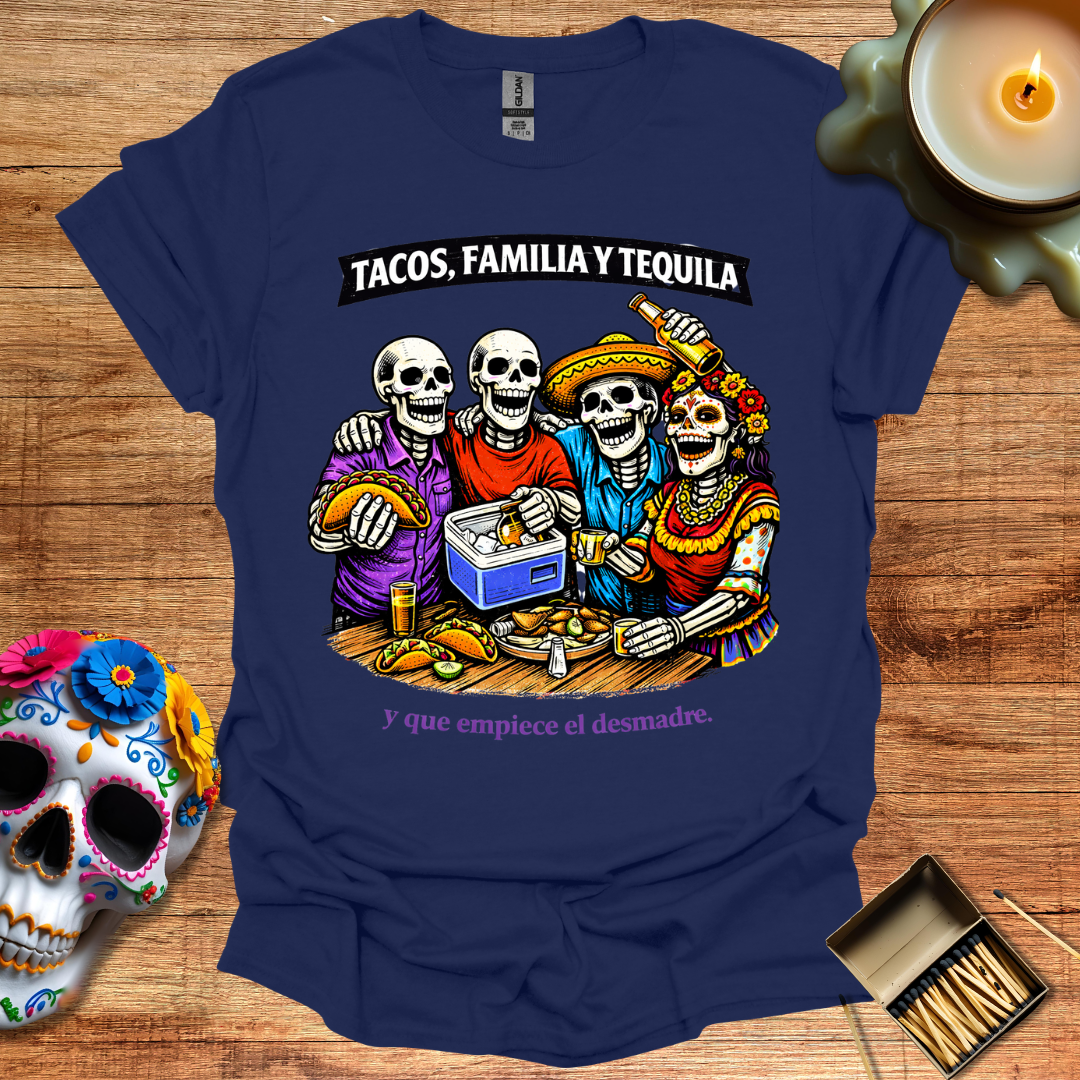 Tacos, Familia y Tequila T-Shirt