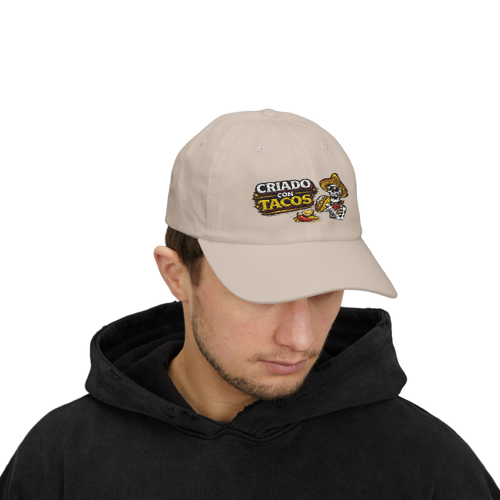 Criado con Tacos – Gorra Bordada | Hasta Los Huesos Co.
