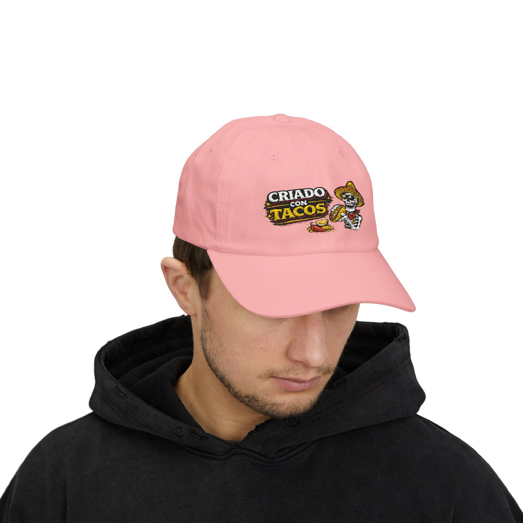 Criado con Tacos – Gorra Bordada | Hasta Los Huesos Co.